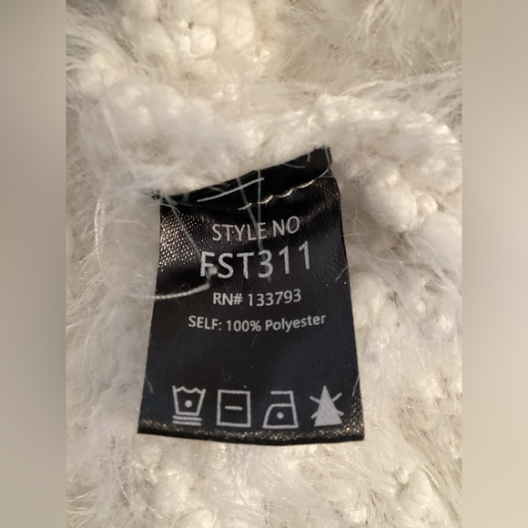 POL Fuzzy Hooded Sweater, size M, Button Front Pullover - Picture 3 of 10